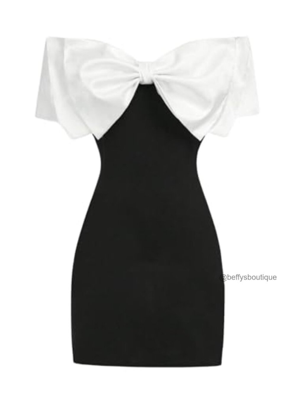 Girls Bow Off Shoulder Knot Sleeveless Color Block Party Bodycon Mini Dress